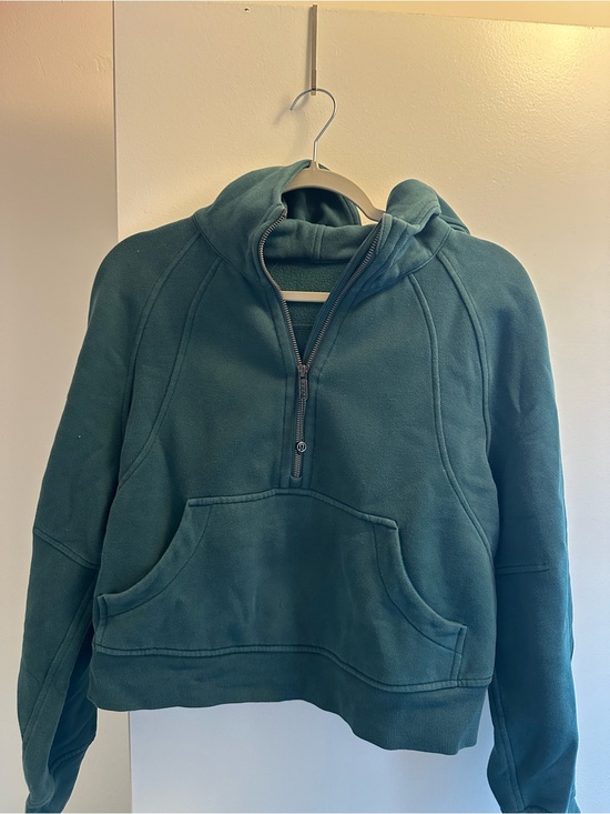 lululemon athletica Sweaters - lululemon athletica Teal Half-Zip Hoodie Sweatshirt